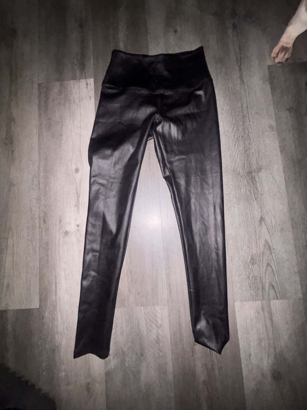 Modern Balance Black Faux Leather High-Waisted Leggings